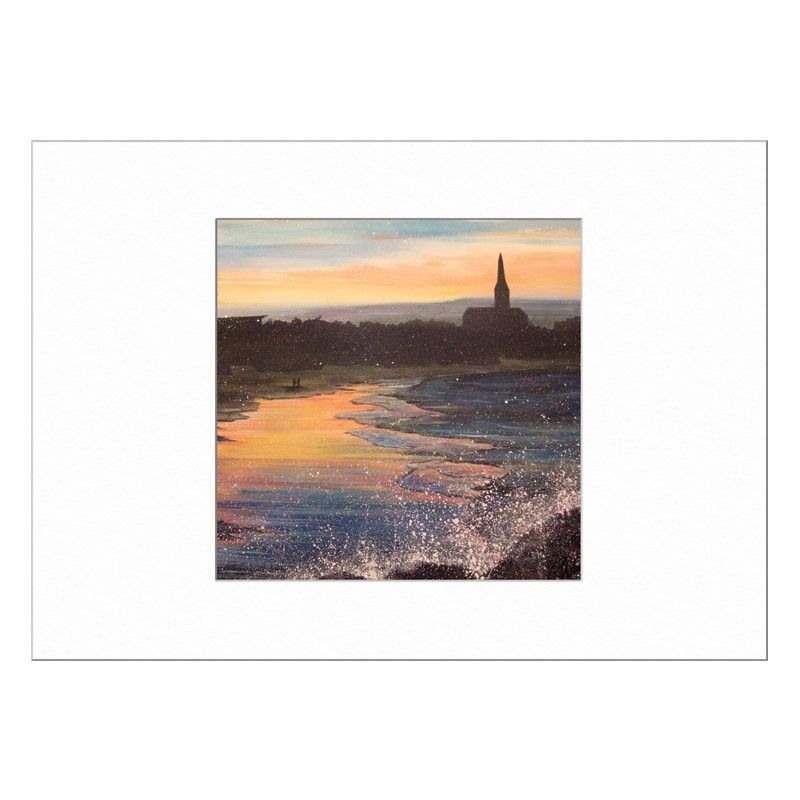 Longsands Limited Edition Print with Mount